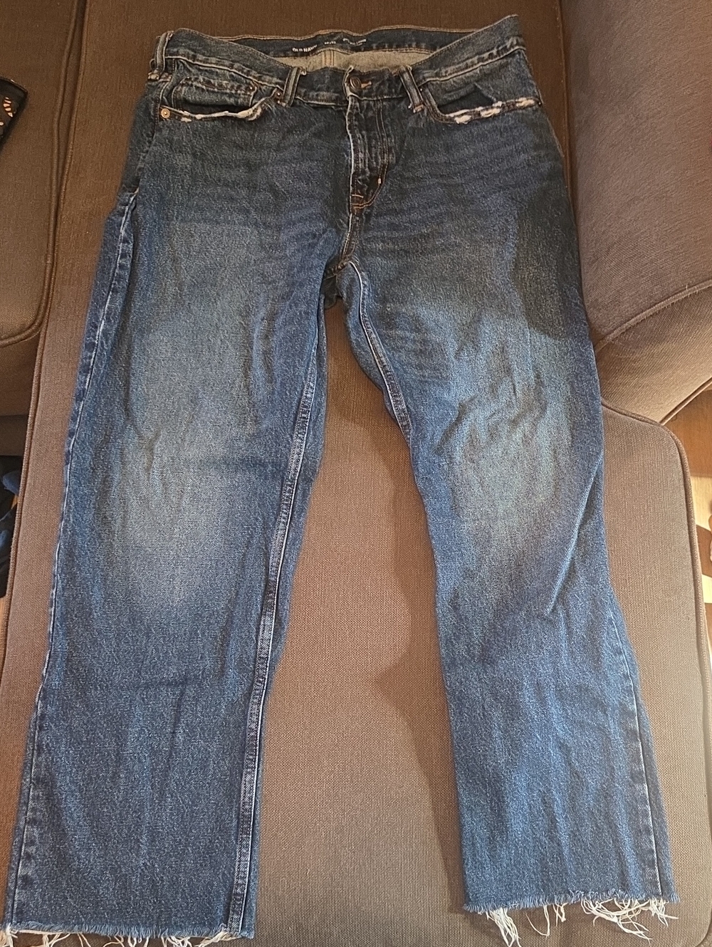 Old Navy Men's Dark Blue Straight Jeans